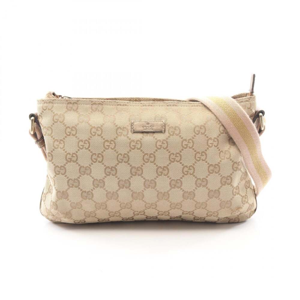 Gucci Web Strap Messenger Bag Gg Canvas #325230G63B